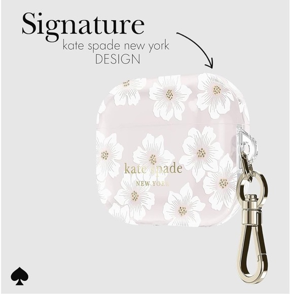 🌼Kate Spade White Floral AirPods Case - Picture 8 of 9